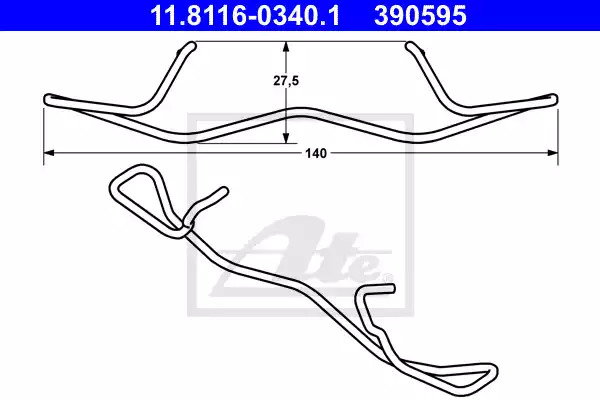 Пружина ATE 11.8116-0340.1 (390595)