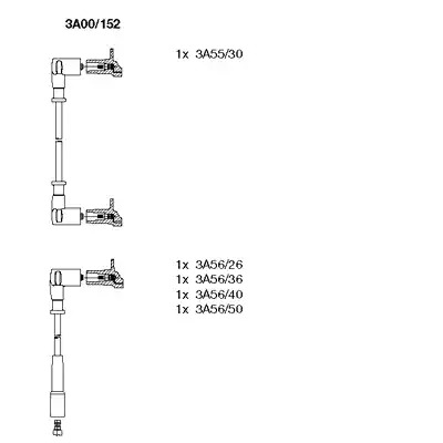 Комплект электропроводки BREMI 3A00/152