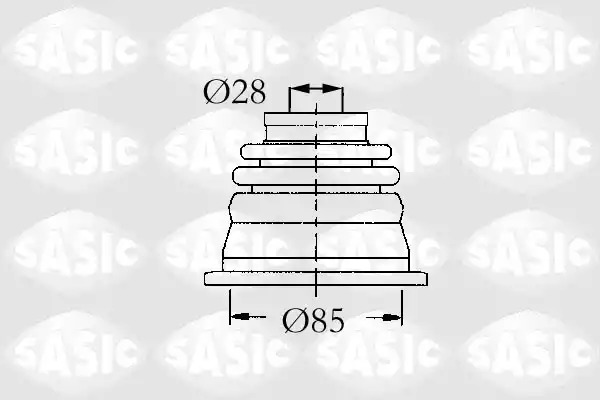 Комплект пыльника SASIC 4003451