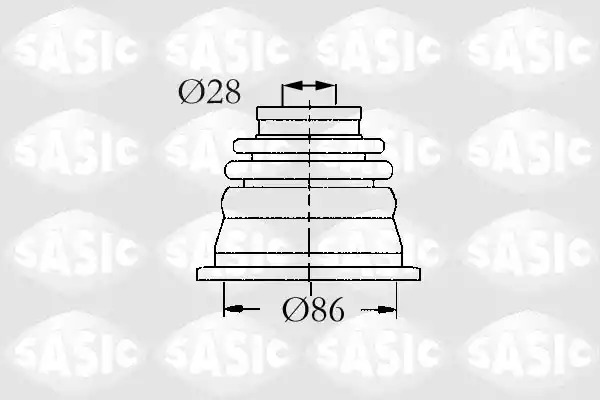 Комплект пыльника SASIC 4003464