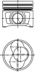 Поршень KOLBENSCHMIDT 40409610