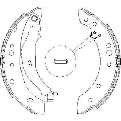 Комлект тормозных накладок REMSA 4149.01 (ZCA414901)