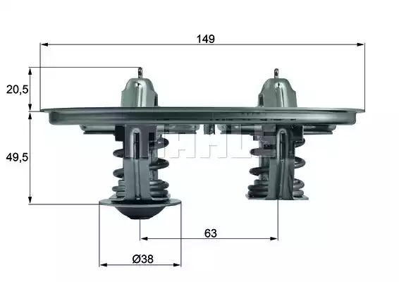 Термостат MAHLE ORIGINAL TX 105 (70583550)