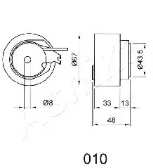 Натяжитель ASHIKA 45-00-010