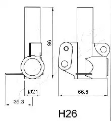 Натяжитель ASHIKA 45-0H-026