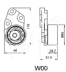 Натяжитель ASHIKA 45-0W-000