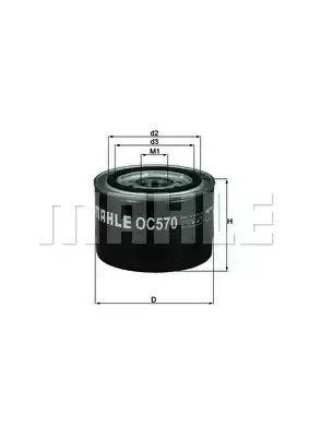 Фильтр MAHLE ORIGINAL OC 570 (70355150)