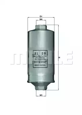 Фильтр MAHLE ORIGINAL KL 59 (78674871)