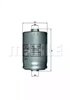 Фильтр MAHLE ORIGINAL KL 51 (78741589)