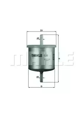 Фильтр MAHLE ORIGINAL KL 61 (78728180)