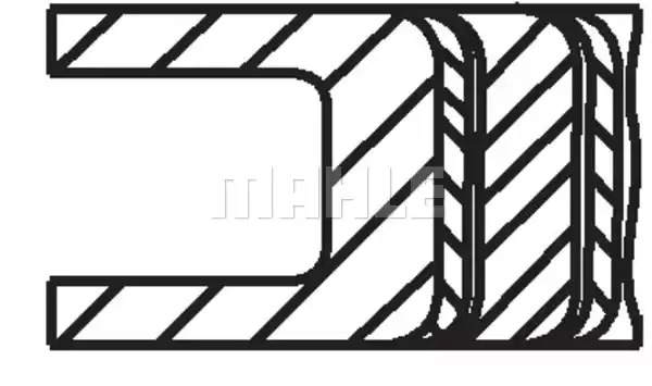 Комплект колец MAHLE ORIGINAL 031 86 N0