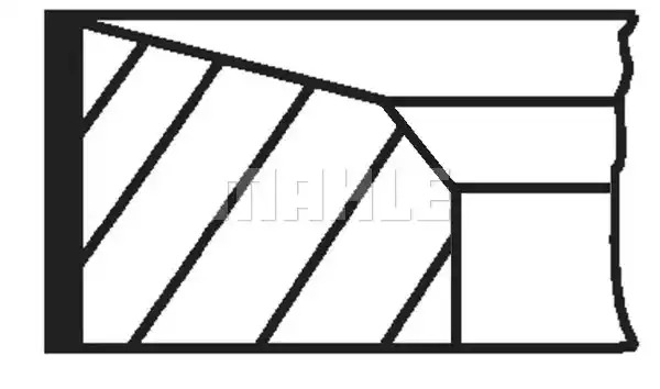 Комплект колец MAHLE ORIGINAL 676 13 N0