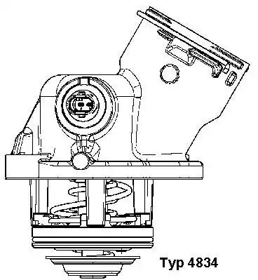 Термостат WAHLER 4834.100D