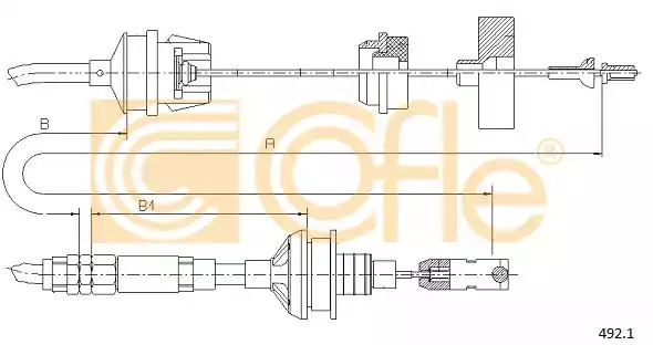 Трос COFLE 492.1 (92.492.1)