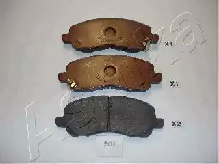 Комплект тормозных колодок ASHIKA 50-05-501