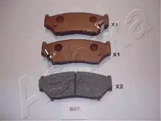 Комплект тормозных колодок ASHIKA 50-08-897
