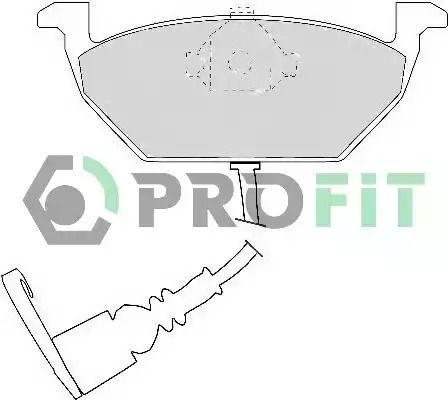 Комплект тормозных колодок PROFIT 5000-1398