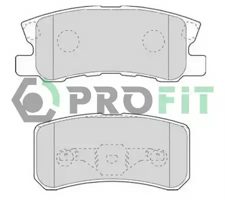 Комплект тормозных колодок PROFIT 5000-1604