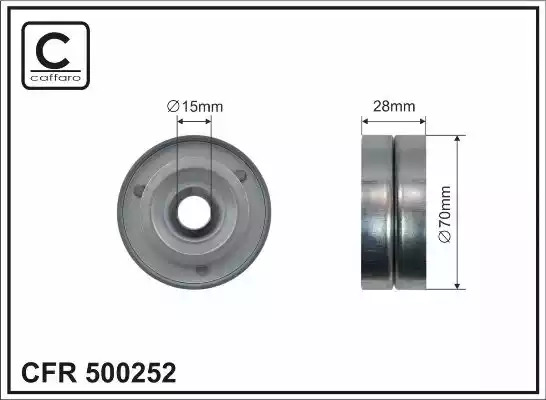 Ролик CAFFARO 500252