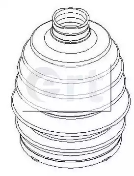 Комплект пыльника ERT 500389T