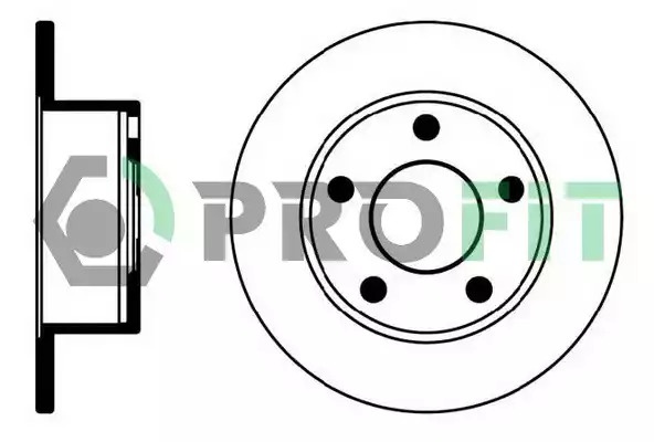 Тормозной диск PROFIT 5010-0321