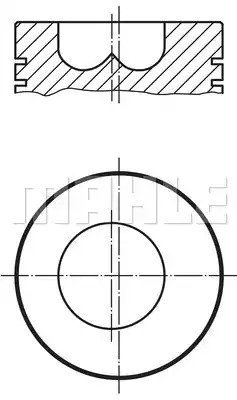 Поршень MAHLE ORIGINAL 009 89 00