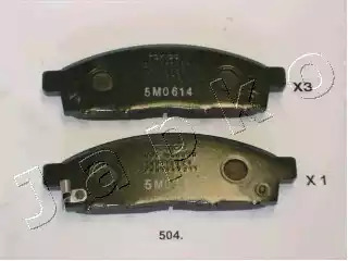 Комплект тормозных колодок JAPKO 50504