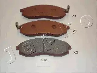 Комплект тормозных колодок JAPKO 50582