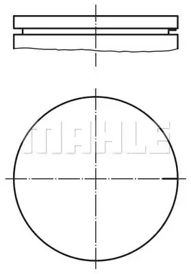 Поршень MAHLE ORIGINAL 021 03 00