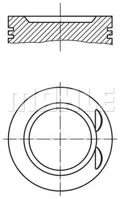 Поршень MAHLE ORIGINAL 033 21 01