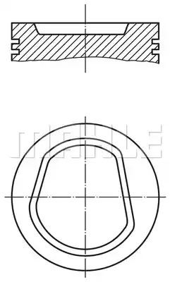 Поршень MAHLE ORIGINAL 030 42 02