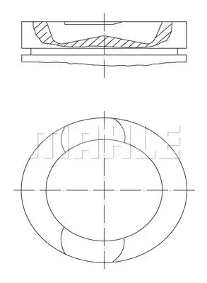 Поршень MAHLE ORIGINAL 209 73 00