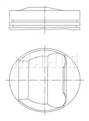 Поршень MAHLE ORIGINAL 082 67 02