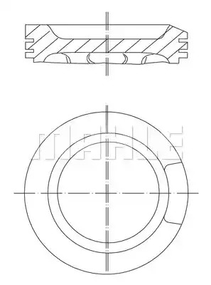 Поршень MAHLE ORIGINAL 033 04 01