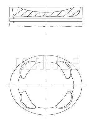 Поршень MAHLE ORIGINAL 081 PI 00104 000