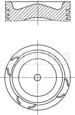 Поршень MAHLE ORIGINAL 213 69 00