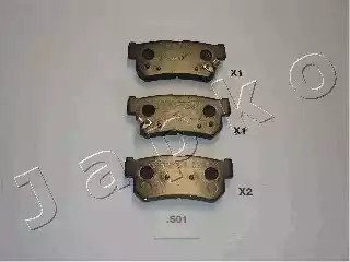 Комплект тормозных колодок JAPKO 51S01
