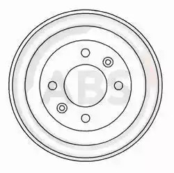 Тормозный барабан A.B.S. 5255-S