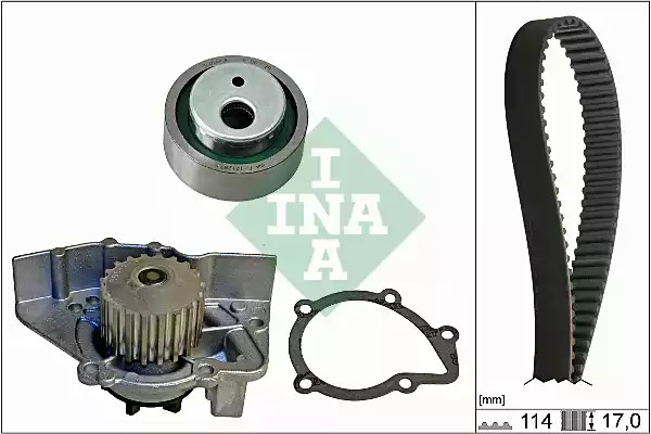 Комплект водяного насоса / зубчатого ремня INA 530 0258 30