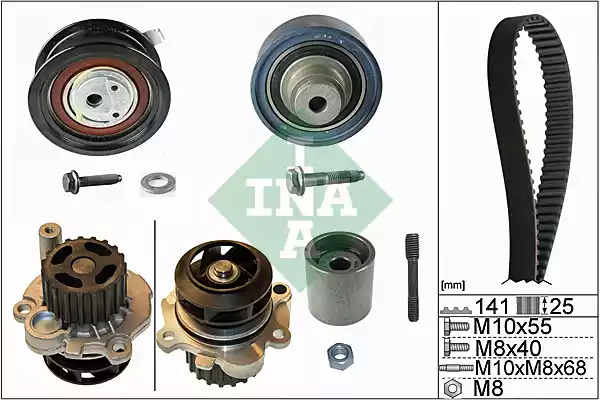 Комплект водяного насоса / зубчатого ремня INA 530 0361 31