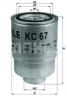 Фильтр MAHLE ORIGINAL KC 67 (78716128)