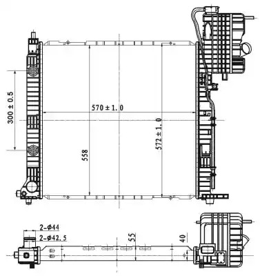 Рычаг независимой подвески колеса SIDEM 53177