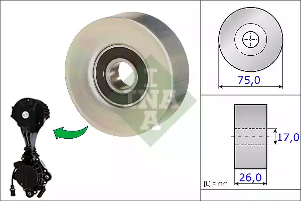 Ролик INA 532 0676 10