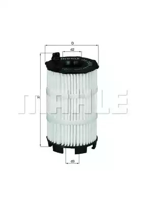 Фильтр MAHLE ORIGINAL OX 350/4D (70523725, OX 350/4D ECO)