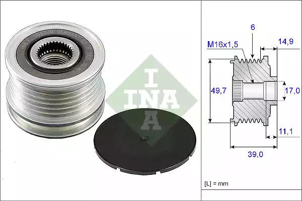 Механизм свободного хода INA 535 0050 10