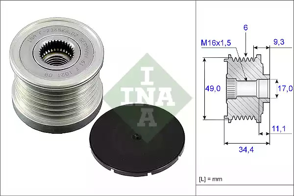 Механизм свободного хода INA 535 0075 10