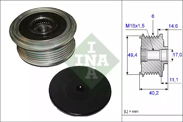 Механизм свободного хода INA 535 0124 10