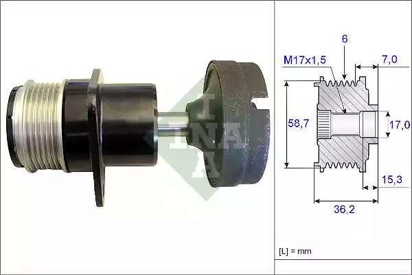 Механизм свободного хода INA 535 0157 10