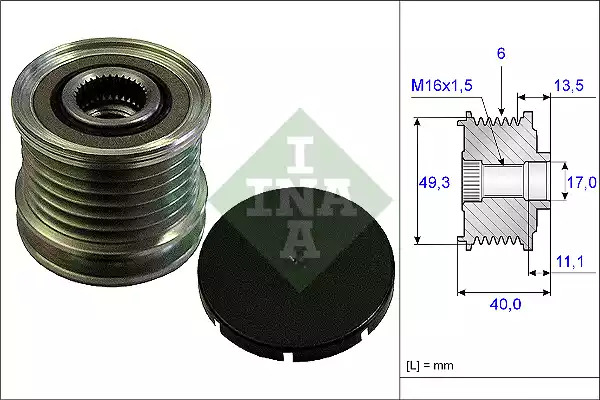 Механизм свободного хода INA 535 0166 10