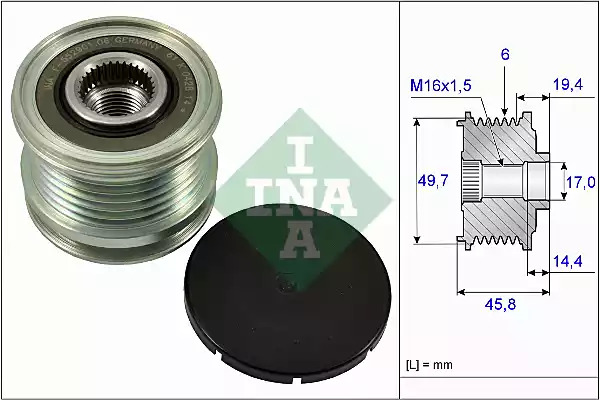 Механизм свободного хода INA 535 0168 10